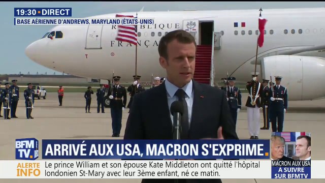 Emmanuel Macron à Wahington : Je suis honoré de répondre à l’invitation du Président Trump , déclare le Président français