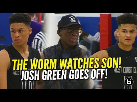 Dennis Rodman watches Son Dennis Jr's Basketball Team! Josh Green Goes Off at UAA! Full Highlights