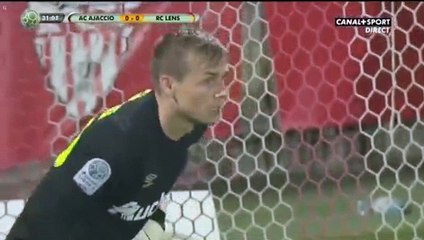 Johann Cavalli  Goal HD - AC Ajaccio	1-0	Lens 23.04.2018