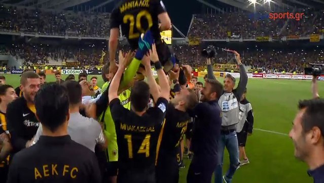 Exclusive - AEK Athens players and fans celebrating winning the championship - Full Highlights 22.04.2018 [HD]