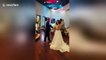 Bridesmaid catches bouquet and gets surprise proposal from boyfriend