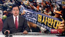 Los residentes de Seongju protestan en contra THAAD