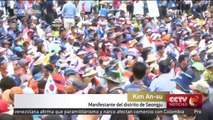 Los surcoreanos protestan contra el sistema antimisiles estadounidense