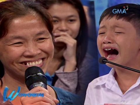 Wowowin: Batang lalaki, ayaw paalisin ang kanyang ina na OFW