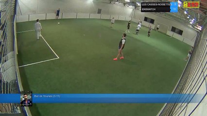 But de Younes (3-11) - LES CASSES-NOISETTES Vs ENSMATCH - 23/04/18 21:00 - LIGUE 3