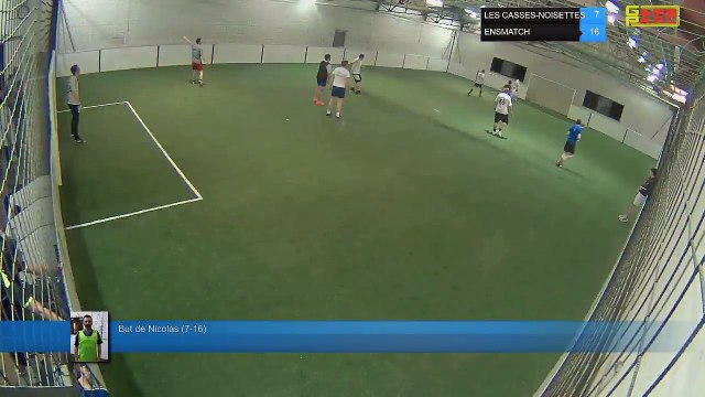 But de Nicolas (7-16) - LES CASSES-NOISETTES Vs ENSMATCH - 23/04/18 21:00 - LIGUE 3