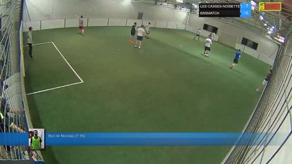 But de Nicolas (7-16) - LES CASSES-NOISETTES Vs ENSMATCH - 23/04/18 21:00 - LIGUE 3