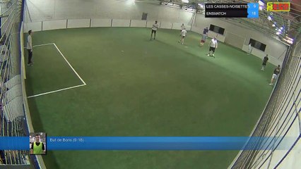 But de Boris (9-18) - LES CASSES-NOISETTES Vs ENSMATCH - 23/04/18 21:00 - LIGUE 3