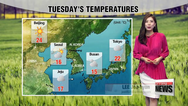 Lingering rain to let up, with temps cooler than norms _ 042418