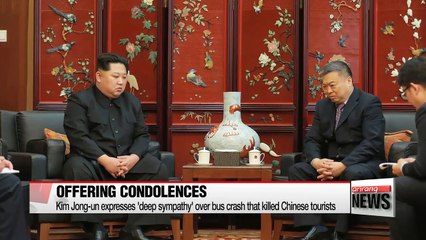 Kim Jong-un expresses 'deep sympathy' over bus crash that killed Chinese tourists