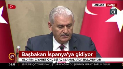 Başbakan Yıldırım İspanya'ya gidiyor