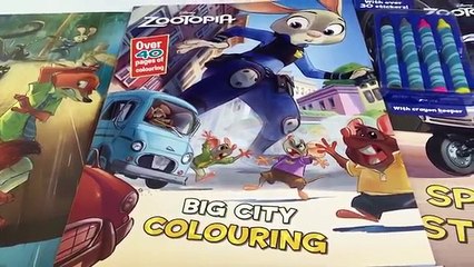 Disney Zootopia Movie Toys Coloring & Activity Collections Review