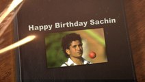 Sachin Tendulkar fans celebrate his 45th birthday outside his residence