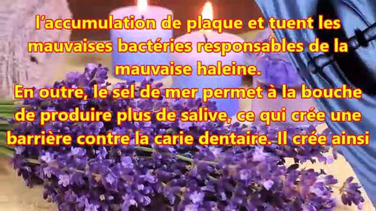 Le sel de mer pour éliminer les taches dentaires