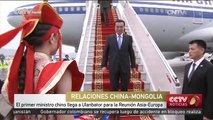 Primer ministro chino llega a Ulán Bator para la Reunión Asia-Europa