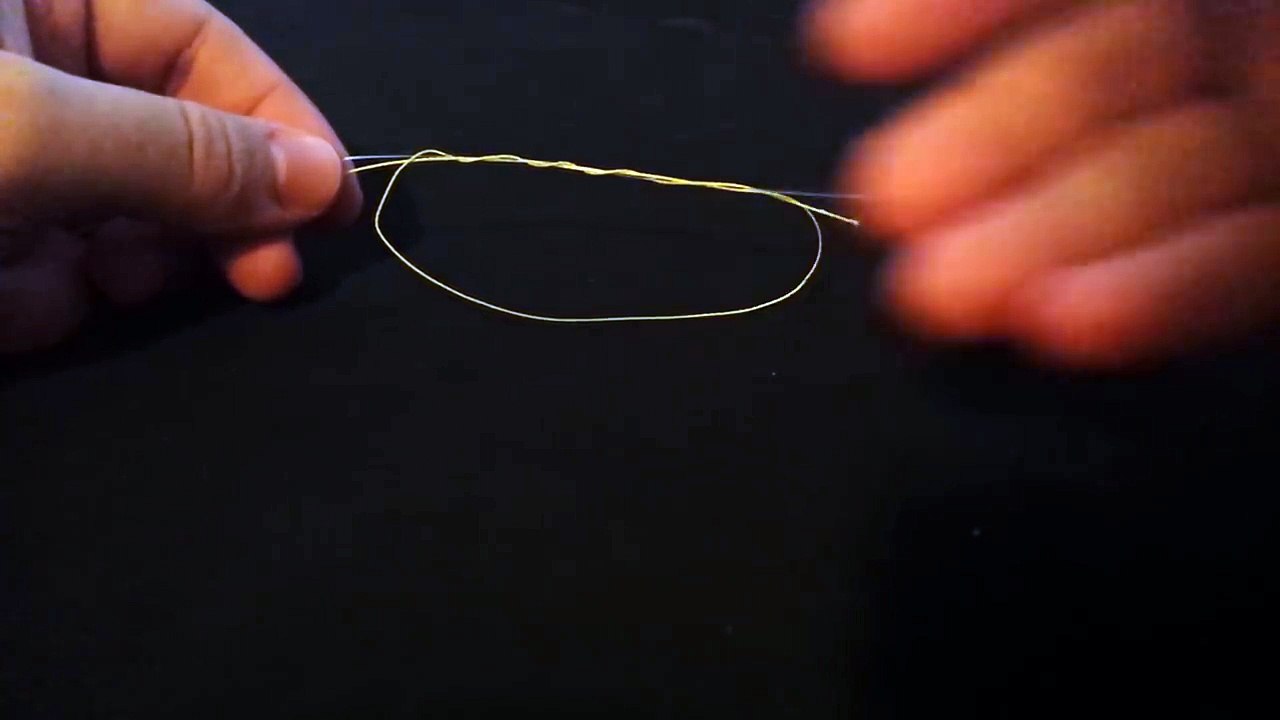 How to Tie Monofilament to Braid Double Uni Knot video Dailymotion