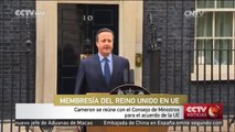 Cameron se reúne con el Consejo de Ministros para el acuerdo de la UE