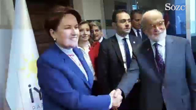Meral Akşener Temel Karamollaoğlu görüşmesi başladı