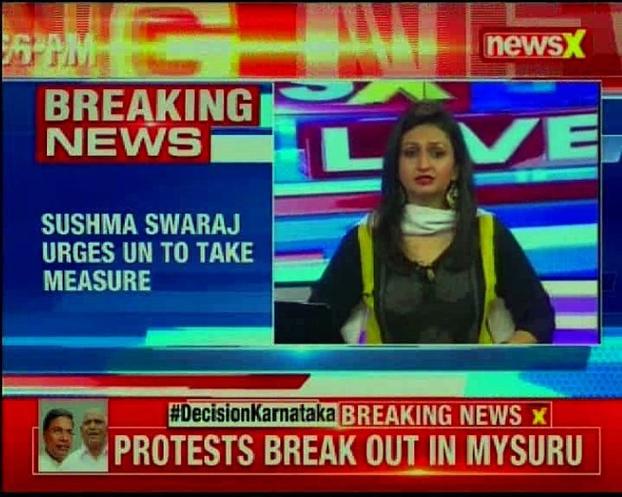 Sushma Swaraj urges UN security council to take measure against state encouraging terrorism