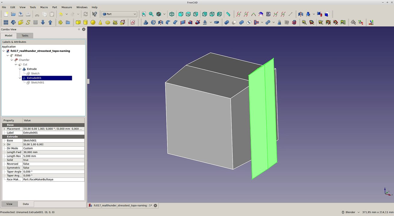 Freecad017_realthunder_topo-naming_stresstest