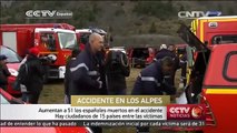 Aumentan a 51 españoles muertos en accidente aéreo de Germanwings