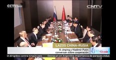 Xi Jinping y Vladimir Putin conversan sobre cooperación