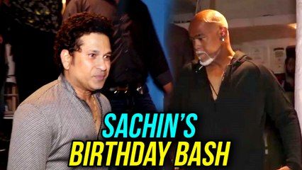 Vinod Kambli At Childhood Friend Sachin Tendulkar's Birthday Bash 2018
