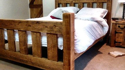 Chunky Wooden Bed Frames UK Designs
