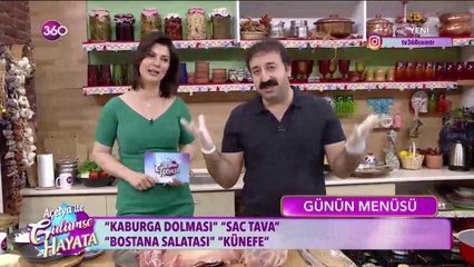 Günün menüsü; Kaburga dolması, saç tava...