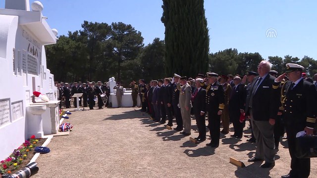 Fransız Anıtı'nda tören düzenlendi - ÇANAKKALE