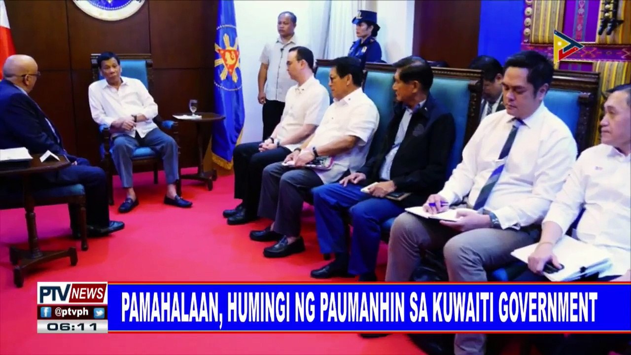 #PTVNEWS: Pamahalaan, humingi ng paumanhin sa Kuwaiti government