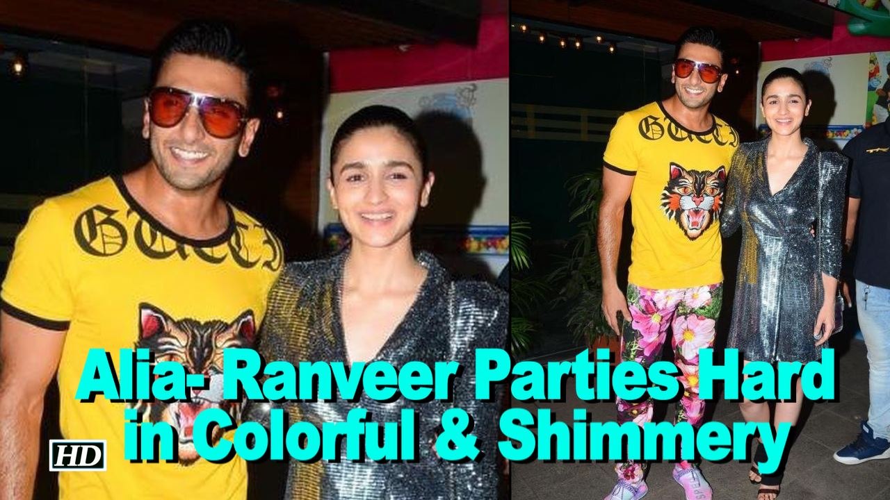 Alia- Ranveer Parties Hard in Colorful & Shimmery | Gully Boy Wrap up Party