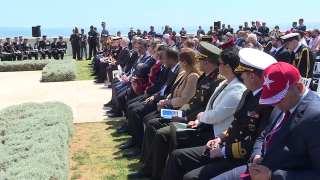 Çanakkale Kara Savaşları'nın 103. yıl dönümü - İngiliz Milletler Topluluğu Anıtı'nda tören - ÇANAKKALE