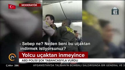 ABD'de yolcu uçaktan inmeyince