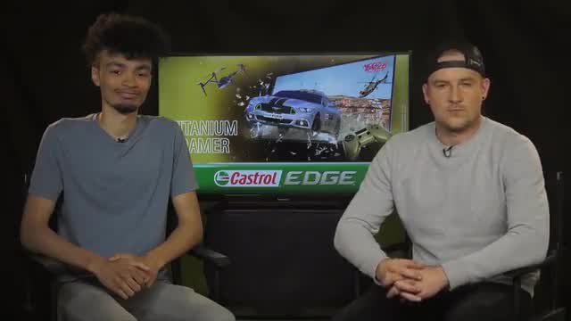 Videogame racer v. actual racer in a desert drift