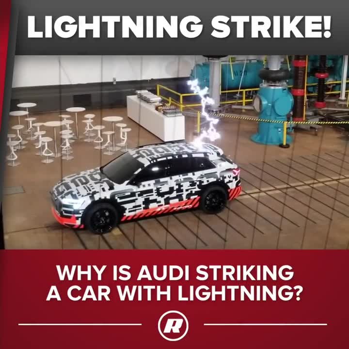 Audi shoots lightning at its E-Tron SUV