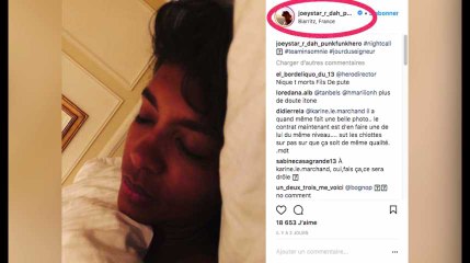 Joeystarr poste une vidéo de Karine Le Marchand dans son lit