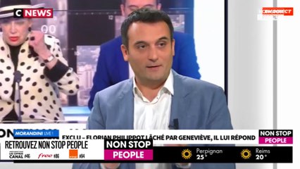 Morandini Live : Florian Philippot lâché par Geneviève de Fontenay, il n’est pas "vexé" (vidéo)