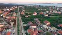 Croatian Bibinje from air 23.4.218