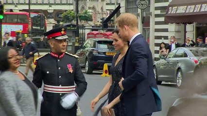 Prince Harry and Meghan Markle at Stephen Lawrence memorial