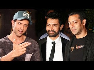 Hrithik Roshan फोल्लोविंग Salman, Aamir's फूटस्टेप्स While शूटिंग फिल्म्स