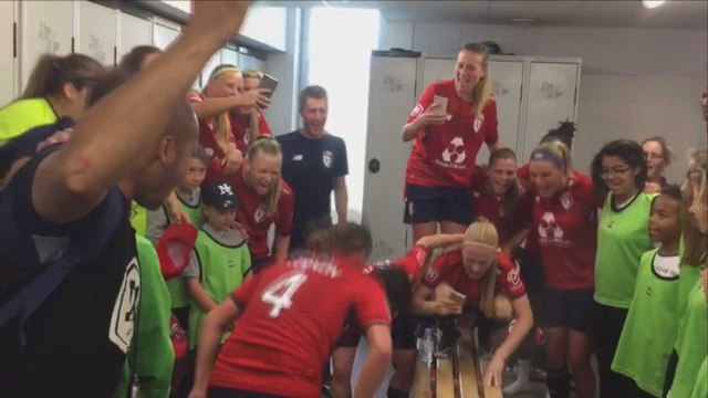 La joie des Lilloises après la victoire face à Guingamp