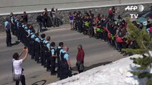 Frontière France-Italie: heurts entre gendarmes et militants