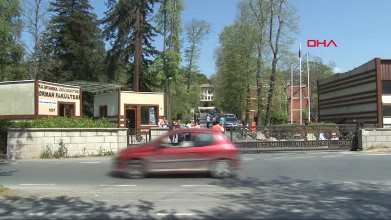 İstanbul Üniversitesi Orman Fakültesi Önünde 'Fakülteme Dokunma' Eylemi