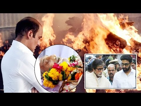 Vinod Khanna जी का अंतिम संस्कार | Vinod Khanna's Last Rites | Amitabh, Jackie, Akshay Khanna