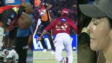 IPL 2018 MI vs SRH : Shikhar Dhawan gets injured during match , wife Ayesha worried | वनइंडिया हिंदी