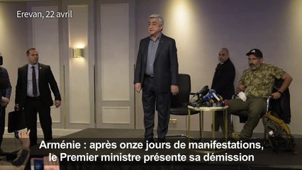 Arménie: démission du Premier ministre