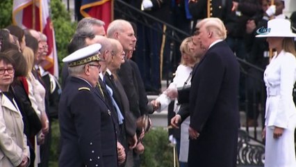 - Trump, Macron'u Beyaz Saray'da törenle karşıladı