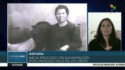 España: inicia exhumación de 4 personas en el Valle de los Caídos