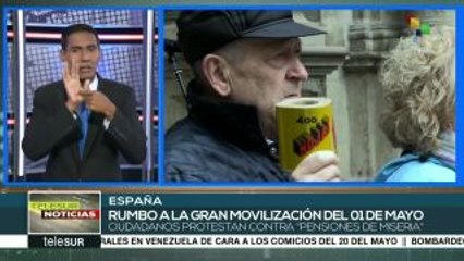 España: jubilados se movilizan contra las "pensiones de miseria"